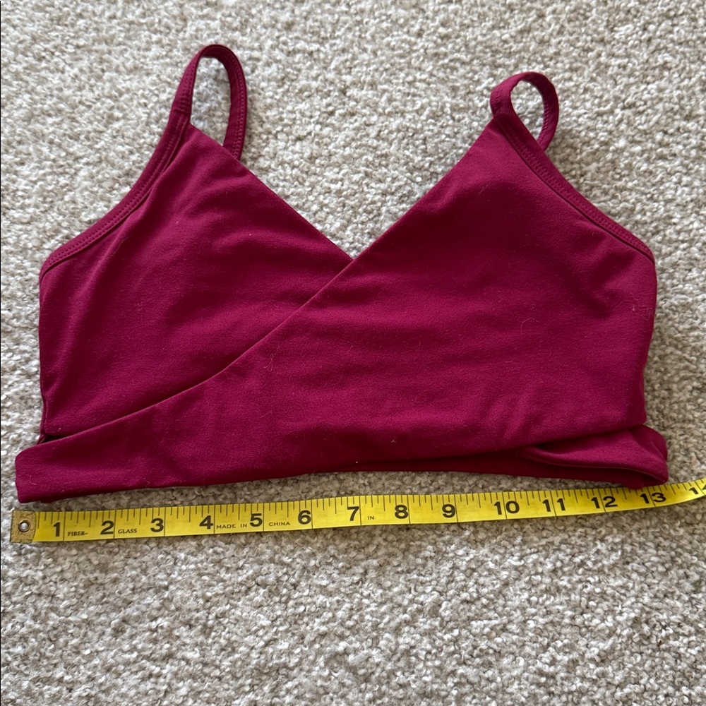 Fabletics Burgundy Sports Bra - Picture 4 of 5